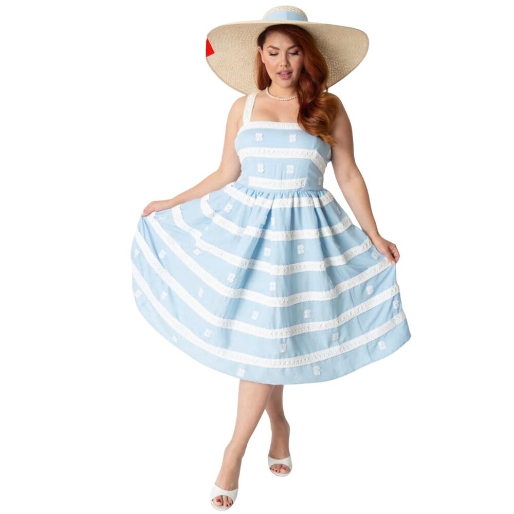 Unique Vintage Barbie Suburban Shopper Swing Dress XL 14 NWT